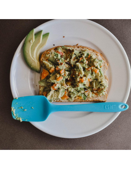 Espátula Cuchara GIR 28 cm Silicona Negra Resistente al Calor