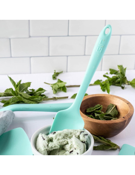 Espátula Cuchara GIR 28 cm Silicona Negra Resistente al Calor