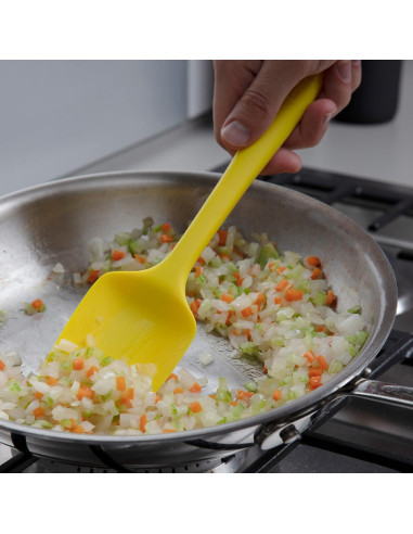 Espátula Cuchara GIR 28 cm Silicona Negra Resistente al Calor