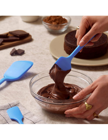 Espátula Cuchara GIR 28 cm Silicona Negra Resistente al Calor