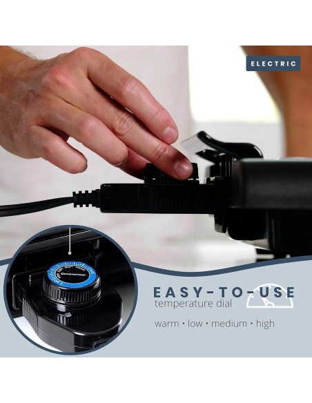 Parrilla eléctrica sin humo Granitestone 1500W 40.6x33cm