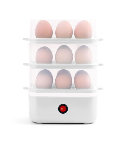 Cocedor de Huevos Eléctrico Yeatem ZDQ-1 para 18 Huevos