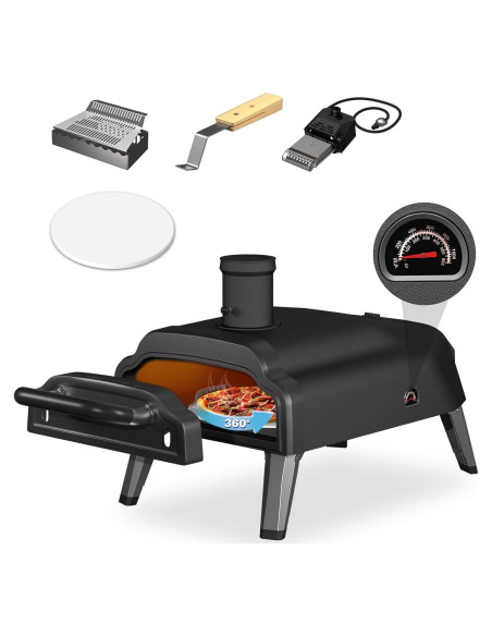 Horno de Pizza Multi-Fuel FrigiLife 30 cm Gas y Leña