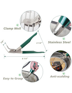 KAMaster Juego de Herramientas para Cenizas de Parrilla 3 Piezas 2