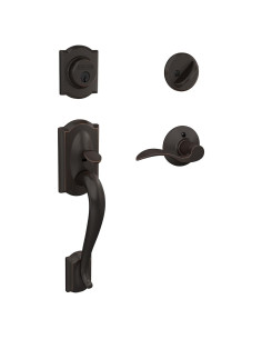 Juego de Manijas de Entrada Schlage F60 V CAM 716 Bronce Envejecido