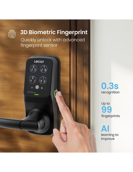 Cerradura Inteligente Lockly Secure Pro Wi-Fi con Huella 3D