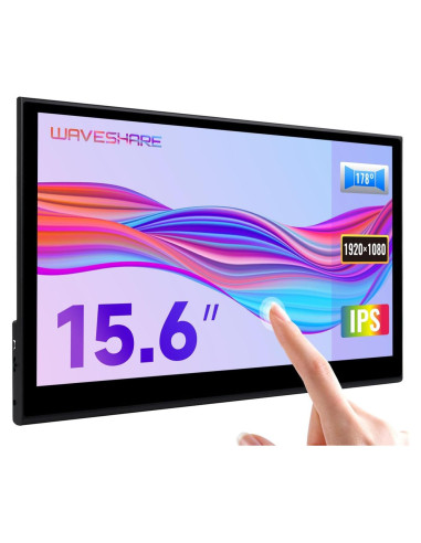 Pantalla QLED 15.6" Waveshare 1920x1080 Compatible Raspberry Pi