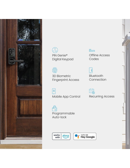 Cerradura Inteligente Lockly Secure Pro Wi-Fi con Huella 3D