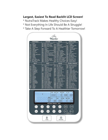 Balanza de Cocina Nutricional NutraTrack Mackie - 15 kg
