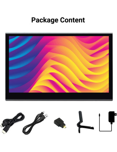 Pantalla QLED 15.6" Waveshare 1920x1080 Compatible Raspberry Pi