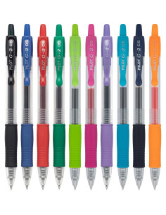 Bolígrafos de Gel Retráctiles Pilot G2, Punta Extra Fina 0.5mm, 10/Paq 2