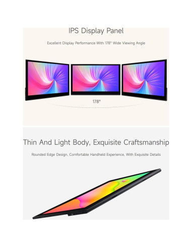 Pantalla QLED 15.6" Waveshare 1920x1080 Compatible Raspberry Pi