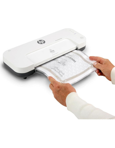 Laminadora Térmica Fría y Caliente Royal 23.37 cm con 100 Fundas