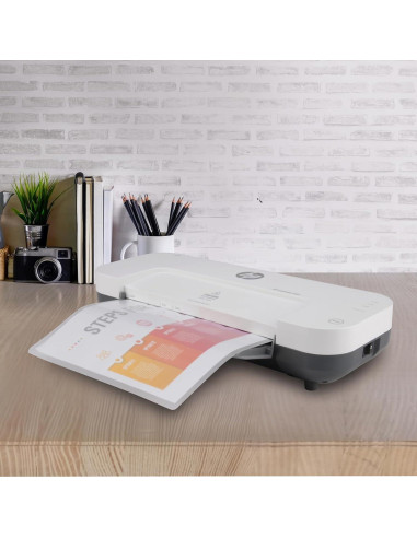 Laminadora Térmica Fría y Caliente Royal 23.37 cm con 100 Fundas