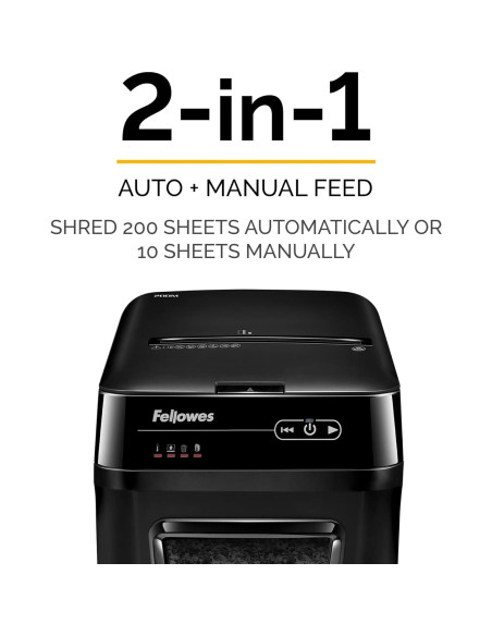 Trituradora Fellowes AutoMax 200M Micro-Corte 200 Hojas