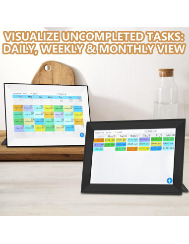 Calendario Digital YUYIALARM 10.1" Pantalla Táctil WiFi