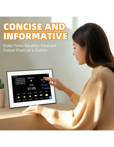 Calendario Digital YUYIALARM 10.1" Pantalla Táctil WiFi Calendario Digital YUYIALARM 10.1" Pantalla Táctil WiFi