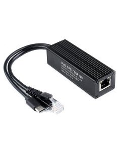 Divisor PoE Gigabit Industrial Wonrabai 5V 5A 25W USB-C