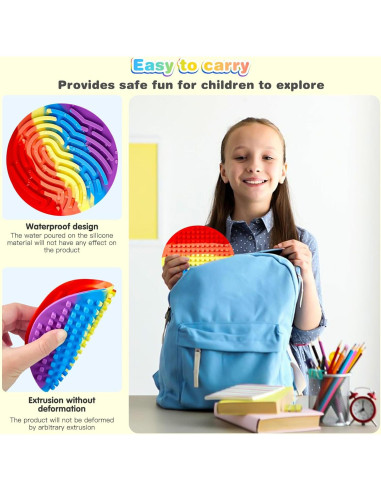 Tablero de Actividad Sensorial ABVSAB para Niños 3-10 Años