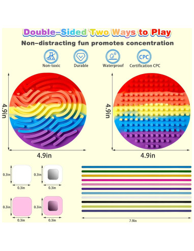 Tablero de Actividad Sensorial ABVSAB para Niños 3-10 Años
