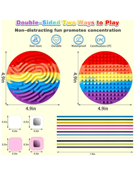 Tablero de Actividad Sensorial ABVSAB para Niños 3-10 Años Tablero de Actividad Sensorial ABVSAB para Niños 3-10 Años