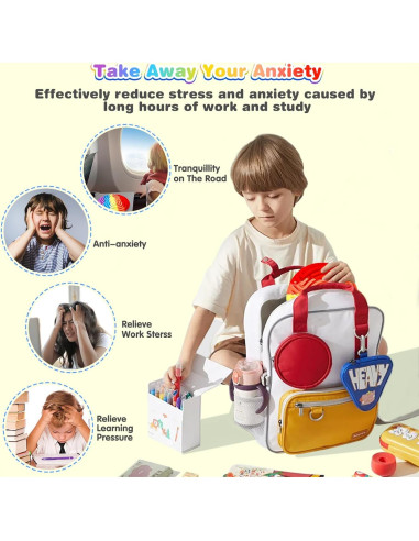 Tablero de Actividad Sensorial ABVSAB para Niños 3-10 Años