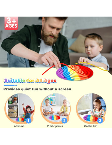 Tablero de Actividad Sensorial ABVSAB para Niños 3-10 Años