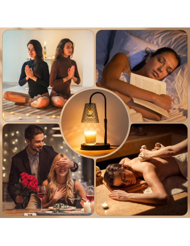 Lámpara Calentadora de Velas SAEIHGAE con Temporizador y Luz Ajustable