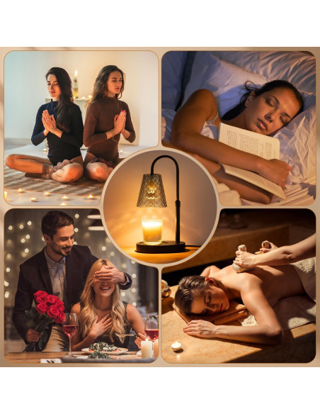 Lámpara Calentadora de Velas SAEIHGAE con Temporizador y Luz Ajustable