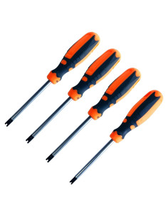 Juego de Destornilladores Tipo U Uacen 4 Piezas 75 mm Magnético