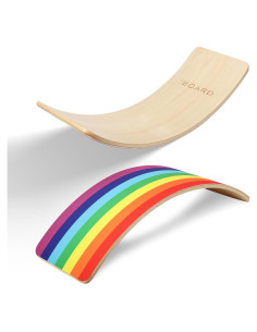 Tabla de Equilibrio Wobble iBoard Arcoíris 88.9 cm Madera