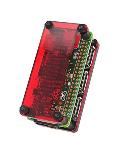 Protector acrílico MakerSpot para Raspberry Pi Zero W - Rojo