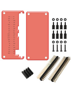 Protector acrílico MakerSpot para Raspberry Pi Zero W - Rojo 2