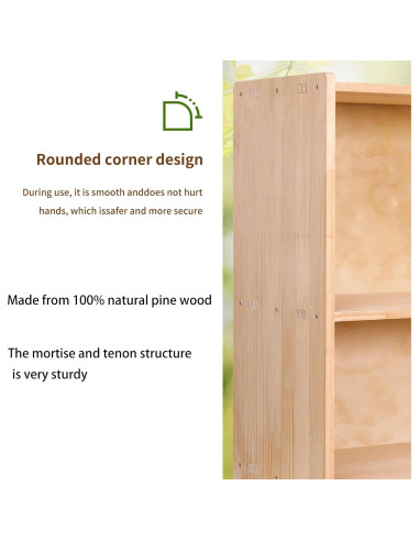 Armario de Almacenamiento Montessori FDHUIJIA 5 Secciones 113 cm