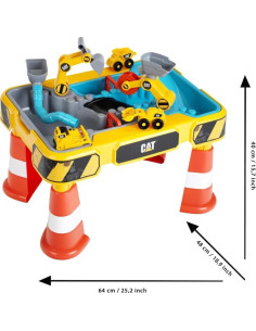 Mesa de Juego de Arena y Agua CAT Theo Klein 3208 - 64x48 cm 2