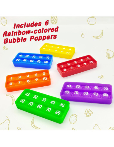 Tablero Pop Multicolor Anemeeoke - Juguete Sensorial Educativo