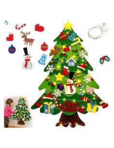 Árbol de Navidad de Fieltro Montessori MTLSTTBD 32 Accesorios
