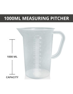Jarra Medidora Graduada de Plástico AppleTofu 1L con Asa 2