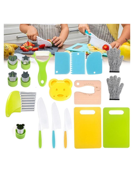 Juego de Cocina Seguro para Niños Ensiven - 19 Piezas