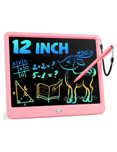 Tableta de Escritura LCD Bravokids 12" Rosa para Niños