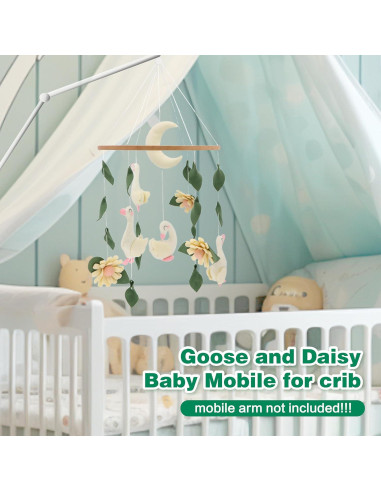 Móvil de Cuna de Ganso Gueiddi Hecho a Mano 24x24 cm