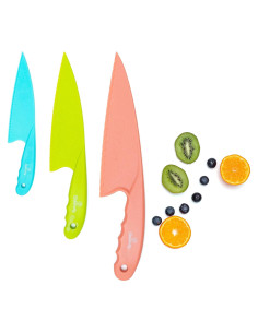 Conjunto de cuchillos seguros para niños Baketivity - 3 piezas