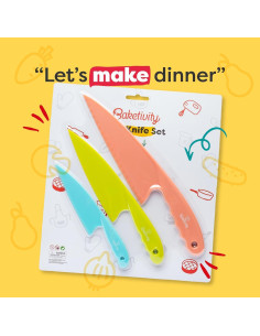 Conjunto de cuchillos seguros para niños Baketivity - 3 piezas 2