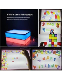 Mesa de Luz Yichushisu 40.64 cm Verde con 3 Modos de Color 2