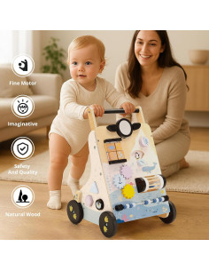 Andador de Madera PairPear Polar Explorer 9 en 1 Montessori 2