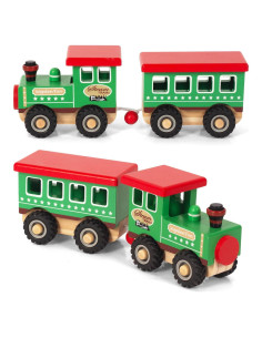 Coche de Juguete de Madera Woodenfun para Niños 1-3 Años