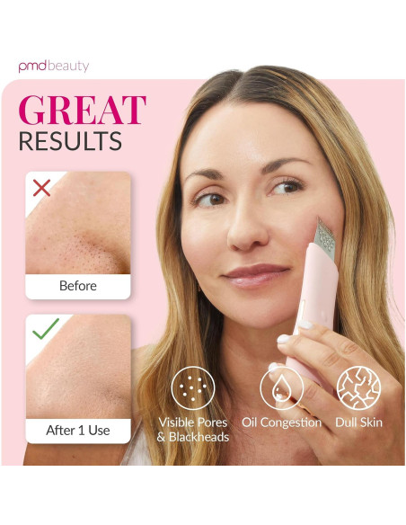 Espátula de Piel PMD Wave Pro - Tecnología SonicGlow - Rosa