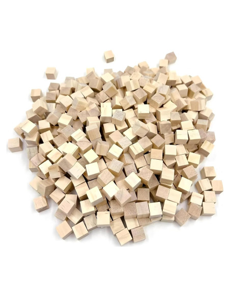 Bloques de Madera SIWUCHYE 1.27 cm para Manualidades - 180 Piezas Bloques de Madera SIWUCHYE 1.27 cm para Manualidades - 180 Piezas