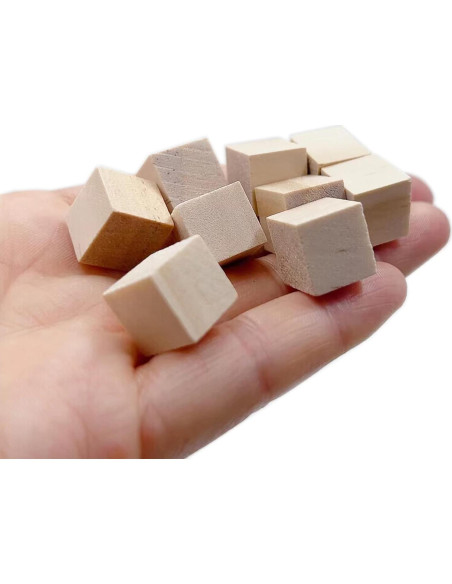 Bloques de Madera SIWUCHYE 1.27 cm para Manualidades - 180 Piezas Bloques de Madera SIWUCHYE 1.27 cm para Manualidades - 180 Piezas