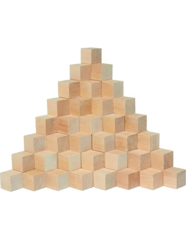 Bloques de Madera SIWUCHYE 1.27 cm para Manualidades - 180 Piezas